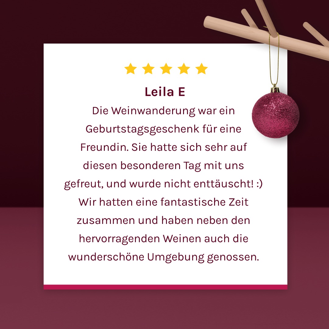 REBENGLÜCK Geschenkgutschein – Weinwanderung verschenken